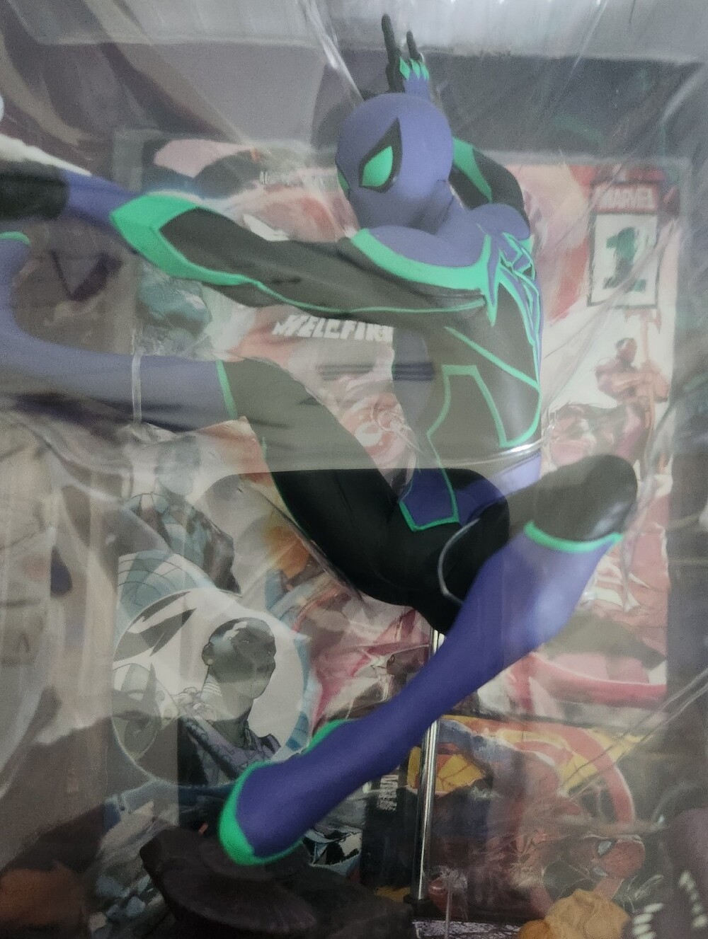 🕷️ Marvel Rivals Spider-Man Purple Suit Platinum Edition McFarlane 1:6 Collect - Picture 12 of 13